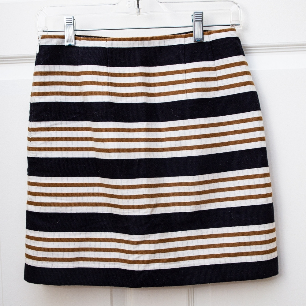 LOFT striped skirt